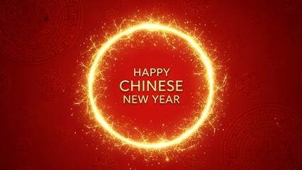 Embrace the festive spirit of the season with a radiant golden glow, wishing everyone a happy Chinese New Year filled with prosperity, good fortune, and abundant joy for the future