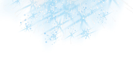 Blue Snowflake Winter Abstract Background