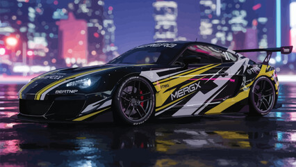 car driving on the road