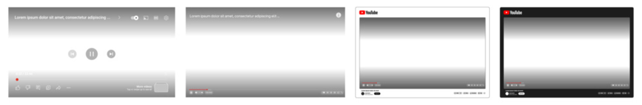 YouTube Video Player Interface Mockup with Desktop and Mobile Layout YouTube
YouTube Media Player UI Mockup for Video Streaming Website and App Design