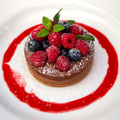 cheesecake with berries