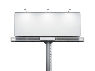 Obraz premium Blank billboard advertising sign isolated on transparent background