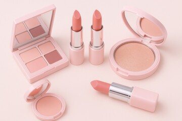 Elegant Beauty Product Collection with Neutral Aesthetic