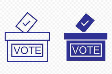 Referendum icons in simple black style symbol sign for apps and website
