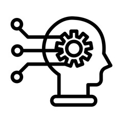 Machine Learning Vector Icon