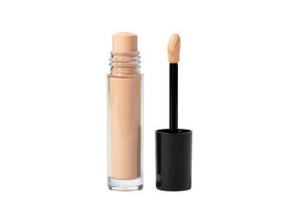 Makeup concealer tube isolated on transparent background