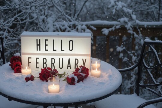 hello february sign