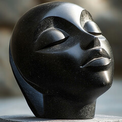 sculpture of a dreamy woman