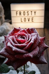 frosty love - rose
