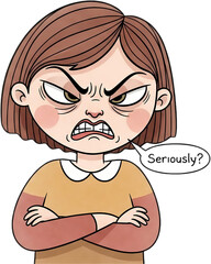 Expressive Cartoon Style Illustration