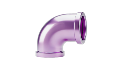 Purple Metallic Elbow Pipe