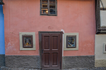 Czech Republic, Prague September 6, 2025,  Golden Lane (Zlat&aacute; ulička) is a picturesque street in Prague, known for its historic buildings, associated with many famous literary figures, such as Kafka