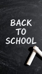 Generative AI Educational Scene Depicting Back to School Theme with Chalkboard and Chalk Pens