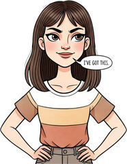 Expressive Cartoon Style Illustration