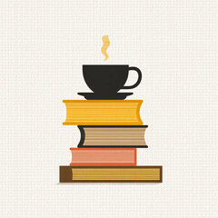 books and cup of coffee