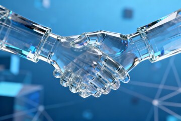 Generative AI Visual Representation of a Digital Business Agreement