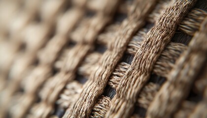 Ultra-Realistic Extreme Macro of Woven Textile Fibers with Visible Thread Texture