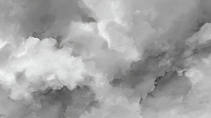Watercolor Cloud Texture In Grayscale clouds abstract