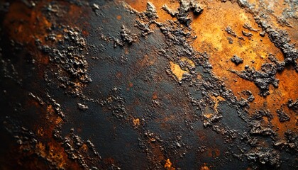 Ultra-Realistic Extreme Macro of Metal, Plastic, and Ceramic Surfaces with Rust and Scratches