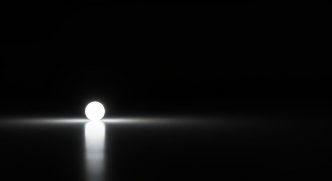 Minimalism and separation are highlighted by this single bright object resting on a large, empty, featureless surface, sterile, loneliness, clean