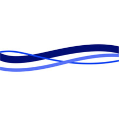 Abstract Blue Wave Lines Background