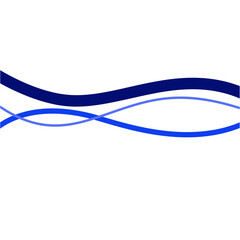 Abstract Blue Wave Lines Background