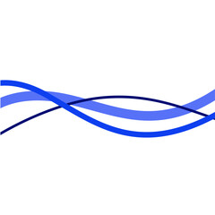 Abstract Blue Wave Lines Background