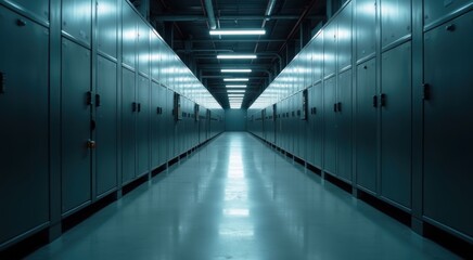 Battery racks symmetrical perspective