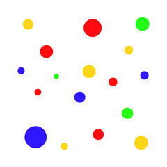 Colorful Polka Dots Pattern Background