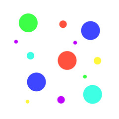 Colorful Polka Dots Pattern Background