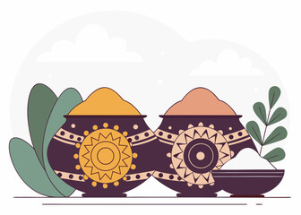 Traditional spice containers