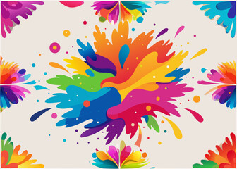 Vibrant colorful splash pattern