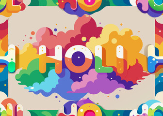 Colorful eye in abstract landscape