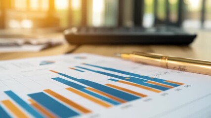 Bar graph with upward arrow, A futuristic representation of data science - Powered by Adobe