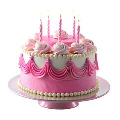 birthday cake isolated on white