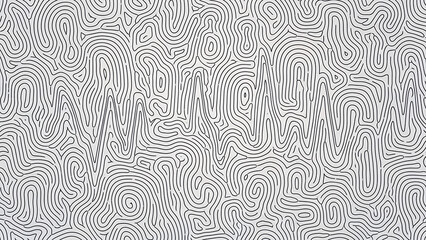 Abstract Gray Topographic Contour Lines Pattern Background