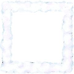 Obraz premium Snowflake winter border frame on transparent background isolated illustration