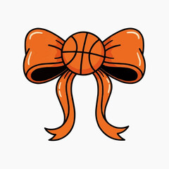 Basketball on  a  ribbon