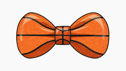 Basketball pattern bowtie 