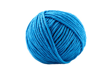 Thick Knitting Yarn Ball isolated on transparent background