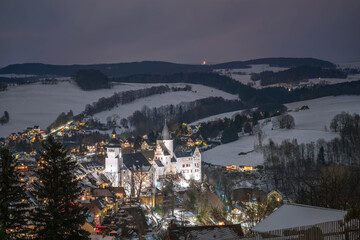 Schwarzenberg im Winter Altstadt 3