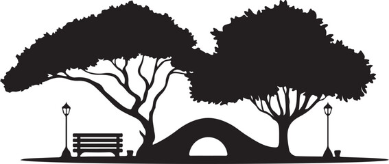 Black vector illustration of a palm tree silhouette with detailed leaf and branch shapes isolated on a white background for nature art design