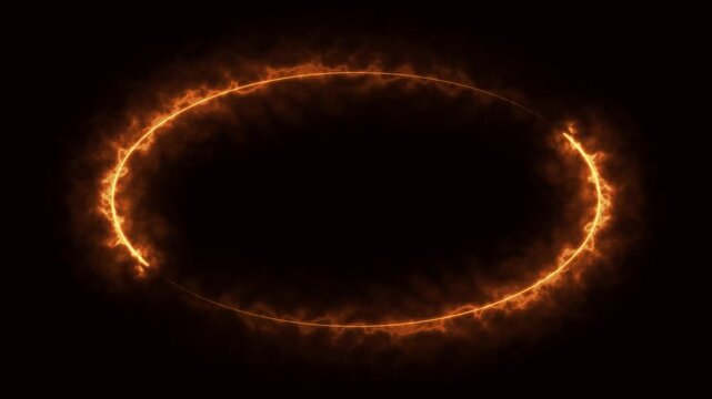 fiery explosion on the dark background