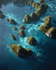 Fototapeta premium Aerial View of Raja Ampat Islands, Indonesia