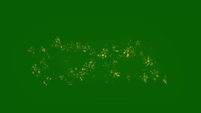 Shining golden glitter particle trail with magic star dust tail sweeping across screen, perfect for sparkling transitions, award backdrops, premium effects or Christmas-themed videos, looped in 4K.