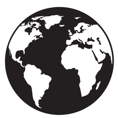 earth globe vector illustration