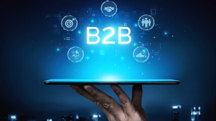 B2B strategy and technology transforming business-to-business operations, optimizing communication,...
