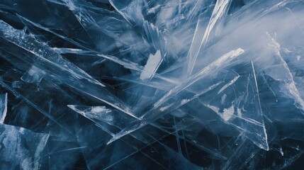 Intricate ice shards celebrate new beginnings