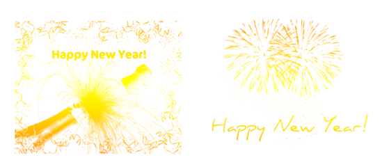 Vibrant light effect background for new year's celebrations with fireworks display