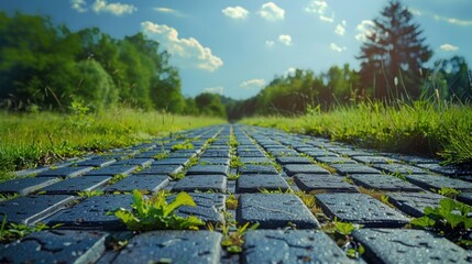 energy-harvesting road tiles converting footsteps to power